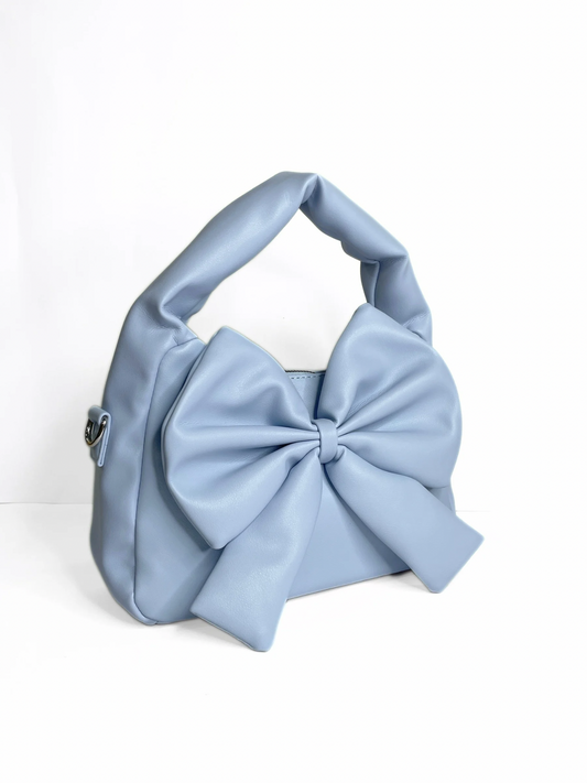 Flora Bow Bag · Blue
