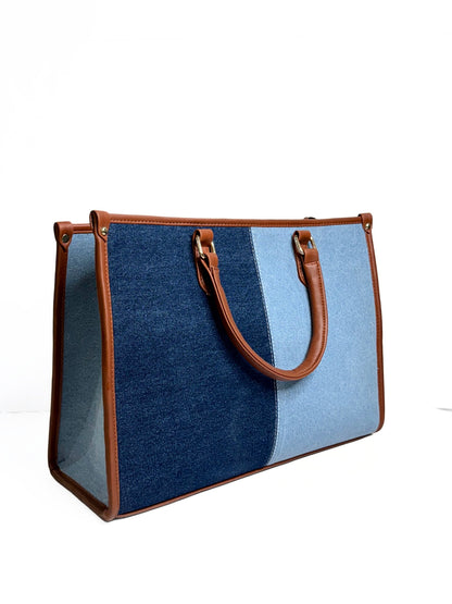 Two-Toned Denim Bag