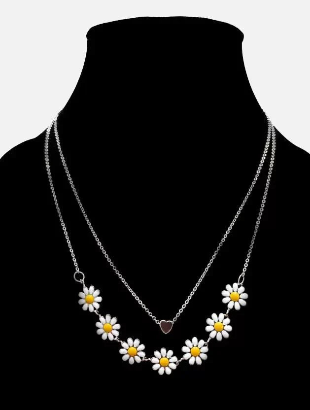 Isabelle Heart-Daisy Neckchain