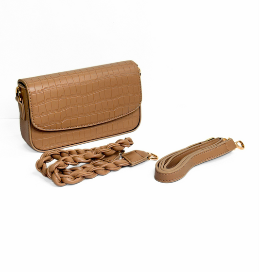 Rauge Croco Bag · Beige