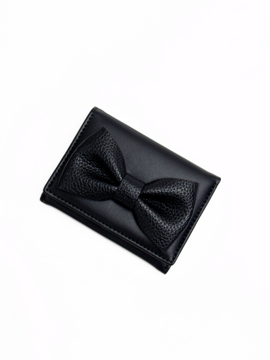 Lily Bow Wallet · Black