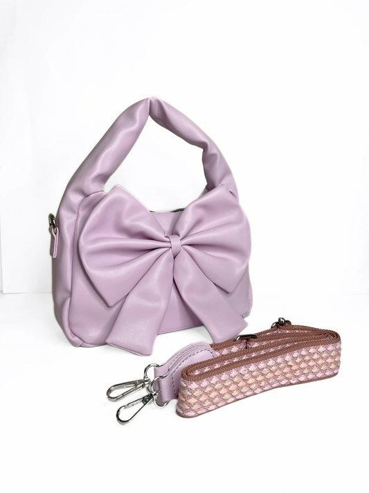 Flora Bow Bag · Lilac