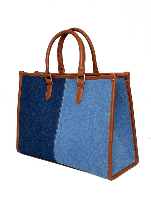 Two-Toned Denim Bag