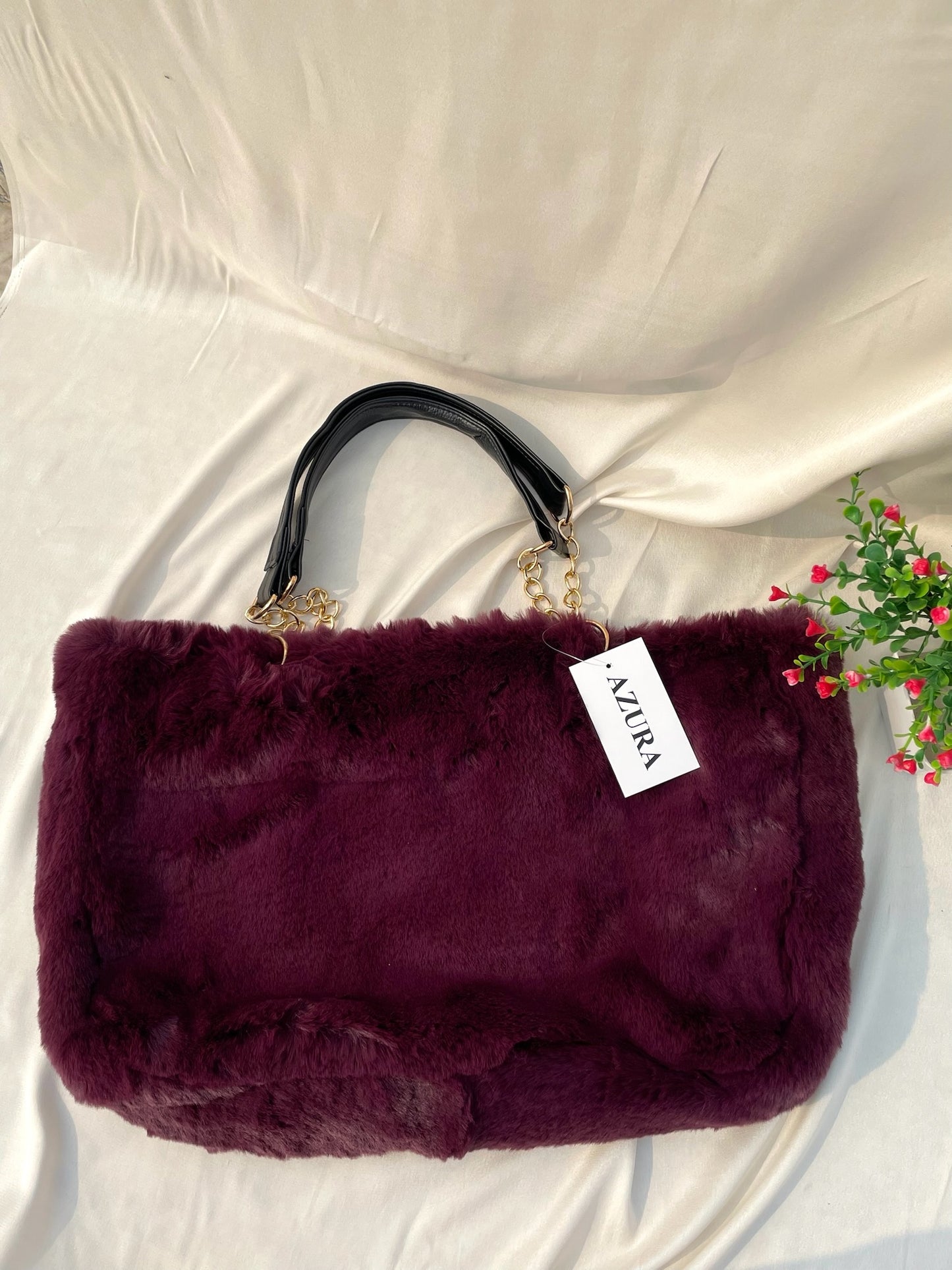 Faux Fur Tote Bag