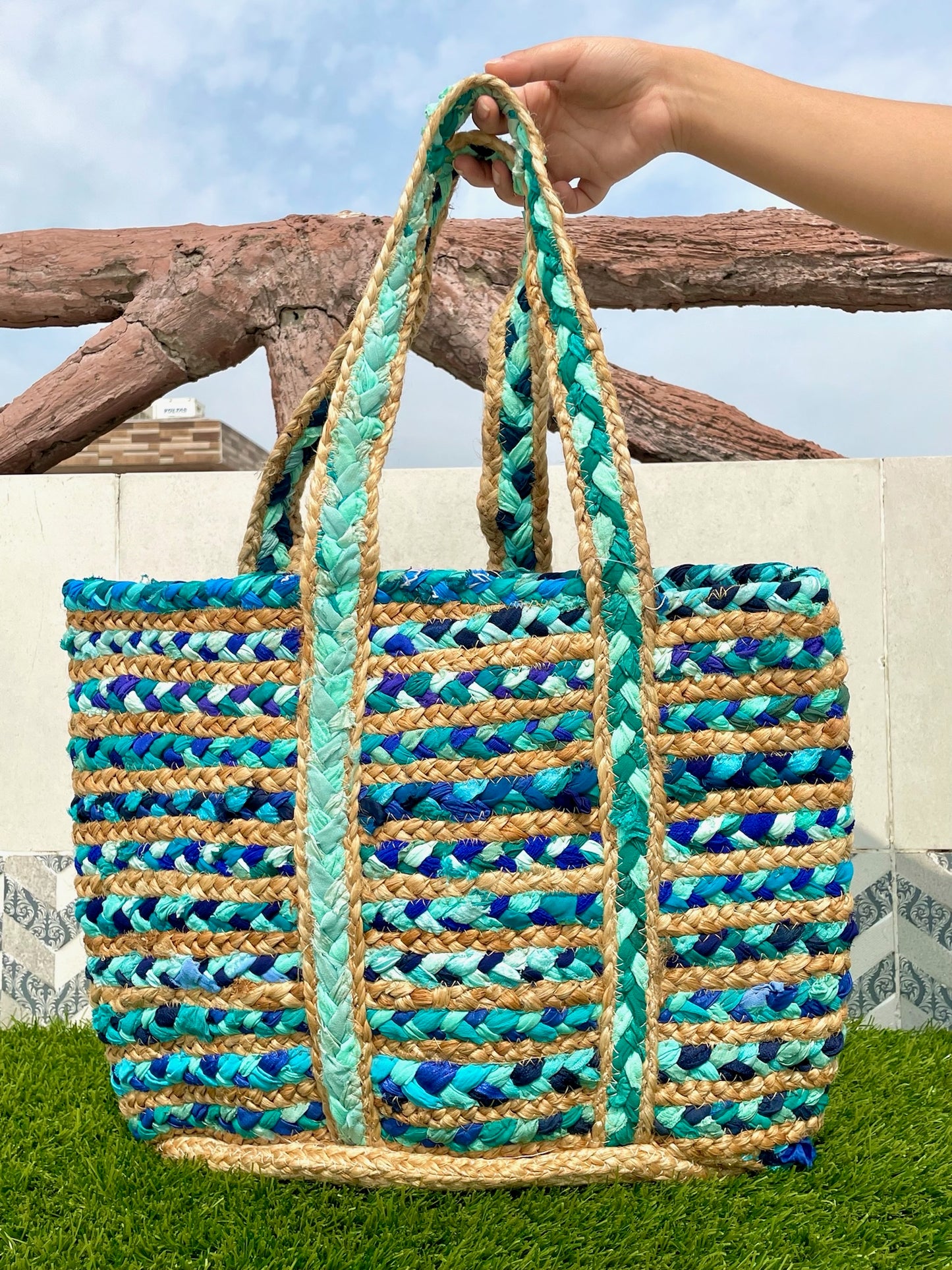 Handwoven Jute Tote Bag