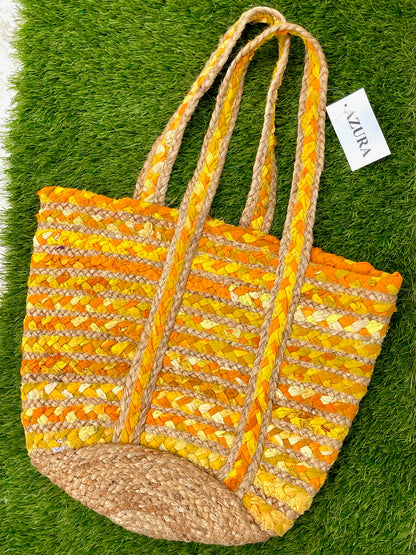 Handwoven Jute Tote Bag