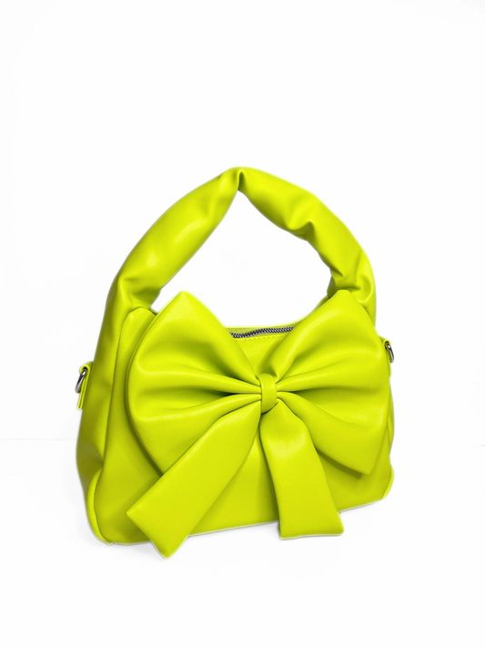 Flora Bow Bag · Green Apple