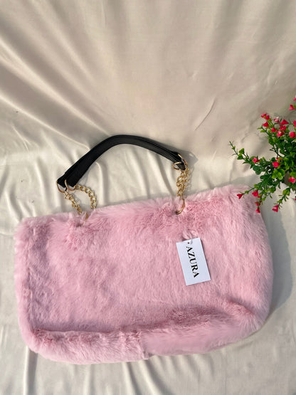 Faux Fur Tote Bag