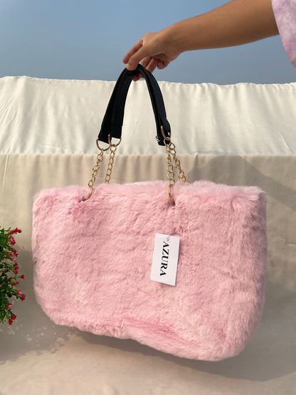 Faux Fur Tote Bag