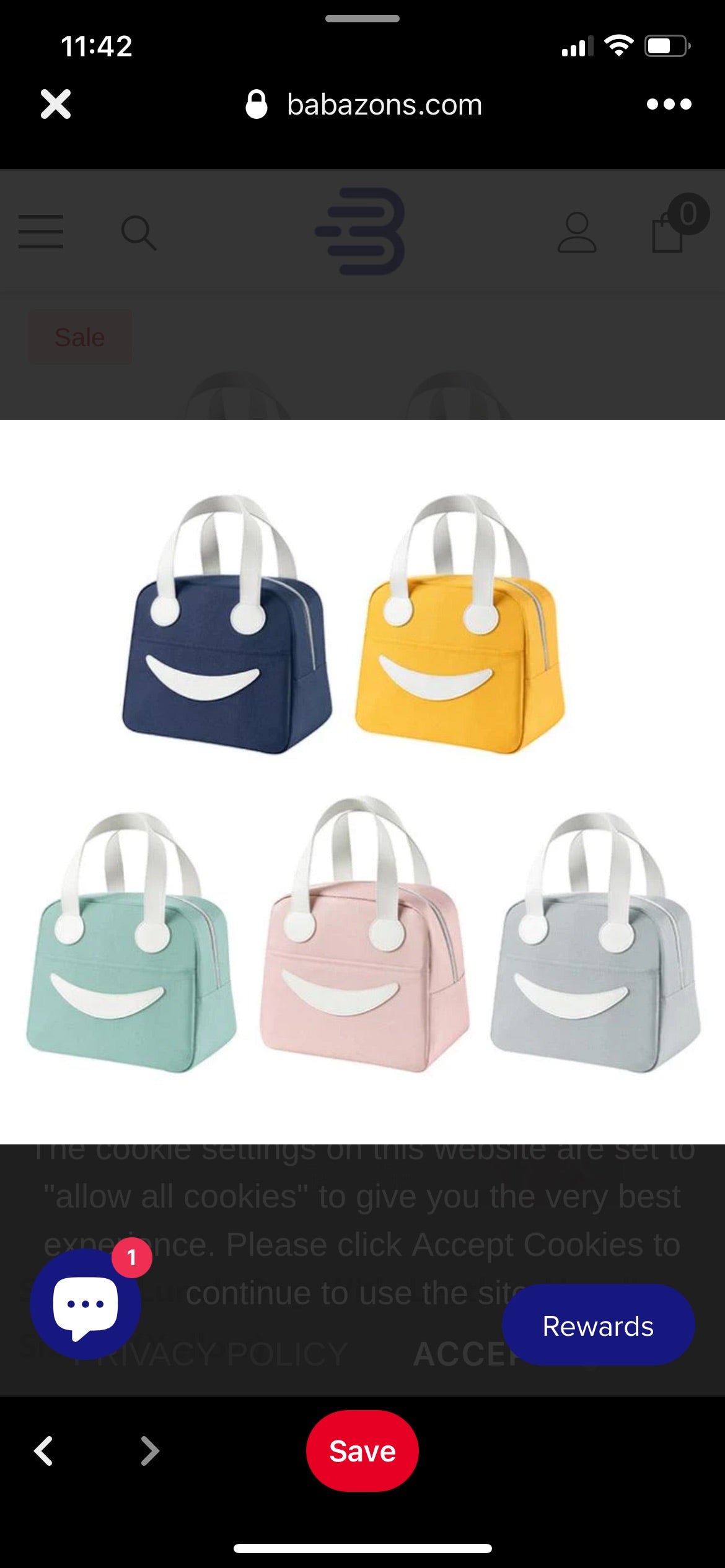 Insulated Smiley Bag