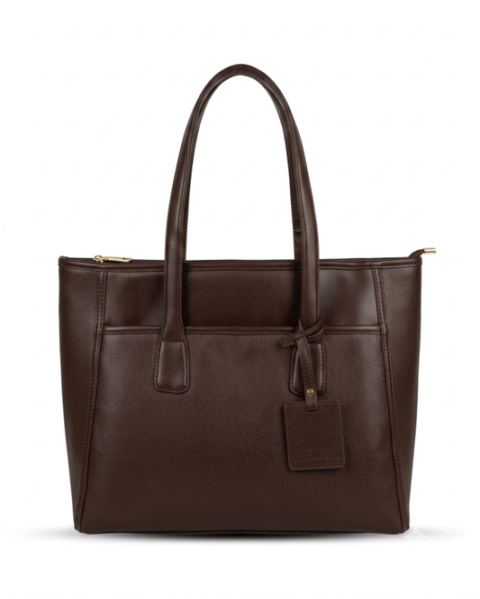 The Classic Tote · Coffee Brown