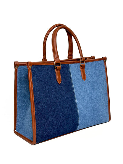 Two-Toned Denim Bag