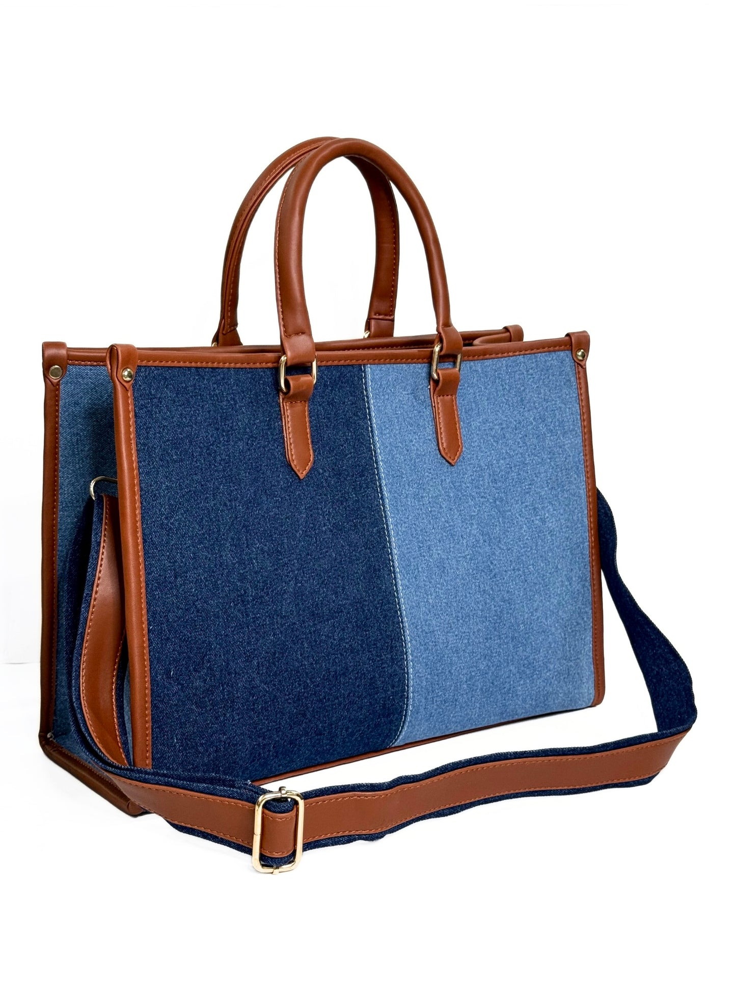 Two-Toned Denim Bag