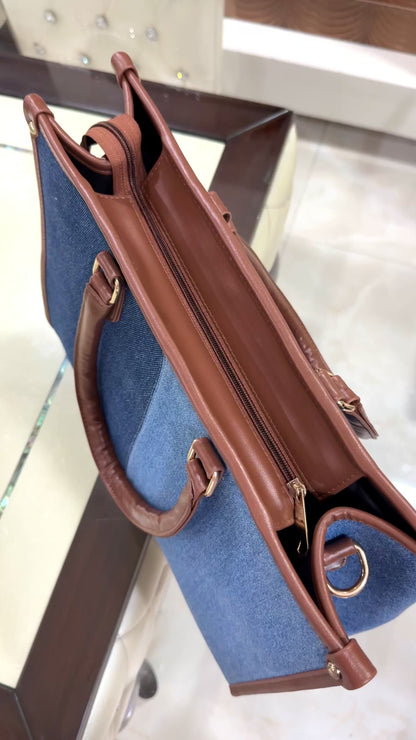 Two-Toned Denim Bag